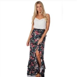 August Steve frill wrap maxi